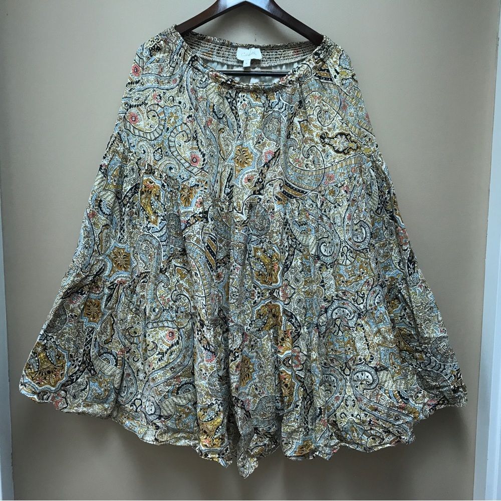 Cleobella Talia Organic Maxi Skirt in Kaleidoscope Paisley (M) - Picture 2 of 11